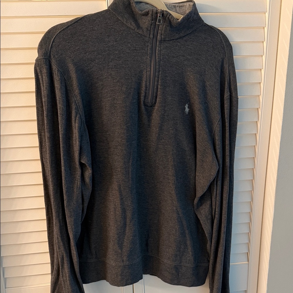 Polo by Ralph Lauren Dark Gray Zip-Up Sweatshirt